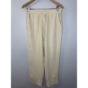 Parachute Linen Lounge Pants Beige Relax Casual Women's S
